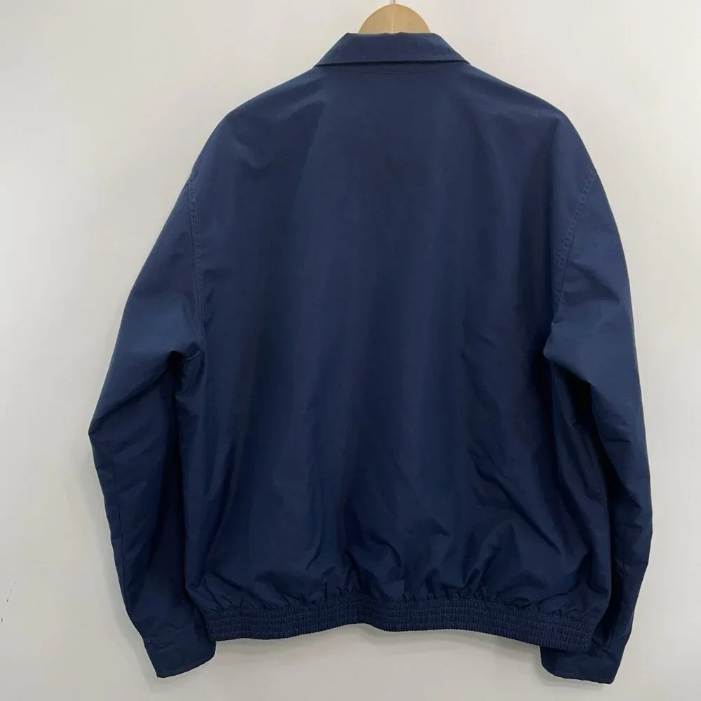 Chaps Ralph Lauren Harrington Bomber Jacket Lightweight Zip Casual Blue Mens XL